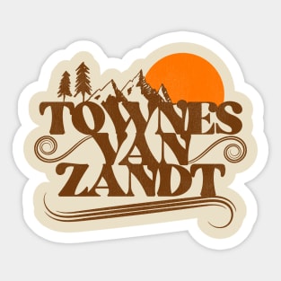 Townes Van Zandt Rising Sun Sticker